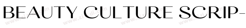 Beauty Culture Scrip字体转换